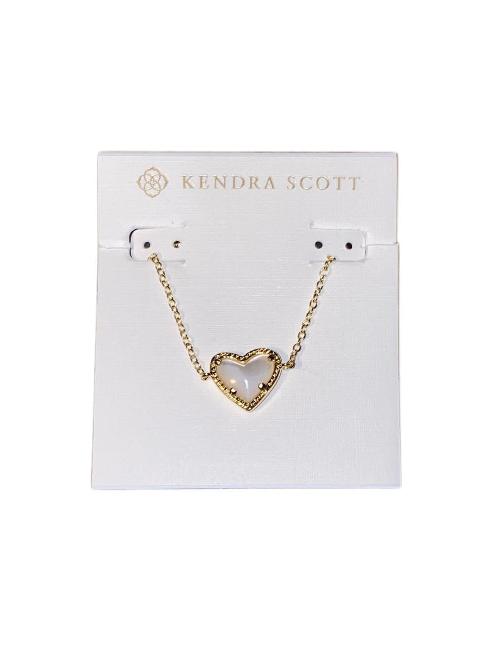 Kendra Scott Ari Heart Pendant Mother of Pearl Bracelet - Picture 2 of 4